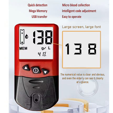 URIT H12 Hemoglobin Hb Analyser Anemia Measurement Tester