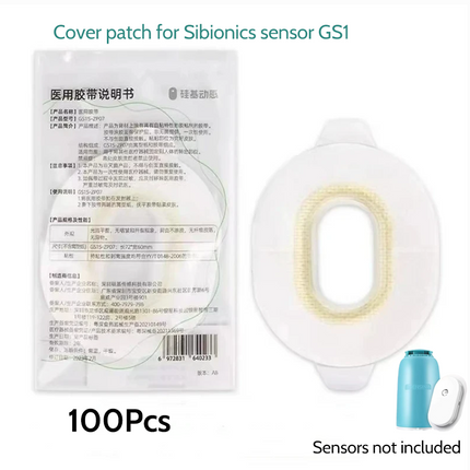 Original Sibionics GS1 Sensor Patches Medical Waterproof Adhesive Fixed Sticker Cover patch with Plastic Case CGMs Accessories