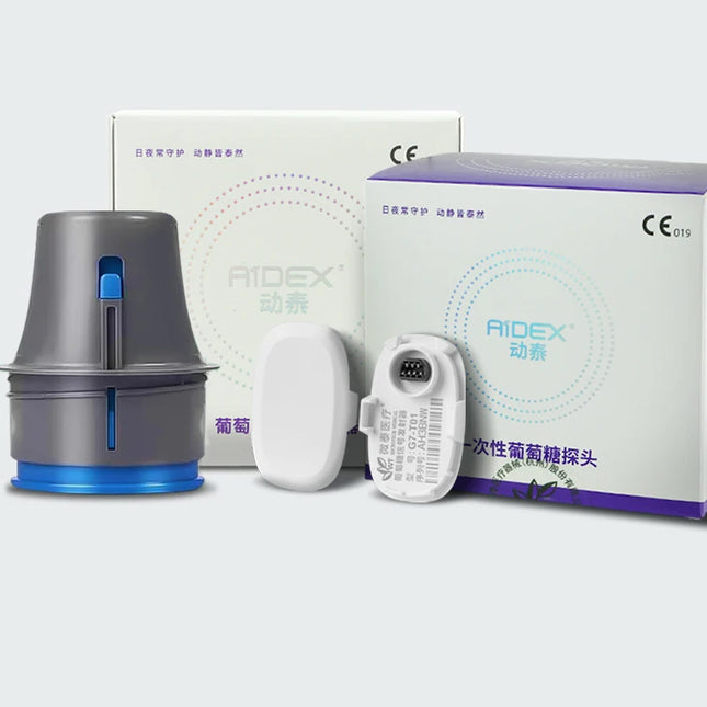 Aidex CGM System No Finger Pricking Blood Sugar Test Aidex Sensor Transmitter Continuous Glucose Meter