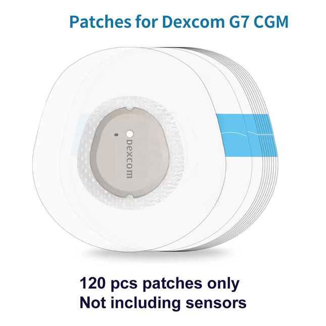 120pcs Dexcom G7 Sensor Patches Waterproof Medical Adhesive Patches for CGMs