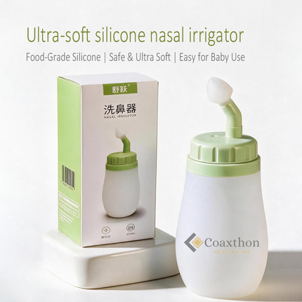 300ml Silicone Nasal Irrigator Bottle Squeeze Sinus Rinse Nasal Wash Safe For Kids Pregnancy Nasal Cleanser