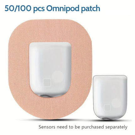 Waterproof Fixed Sticker Omnipod Patch Protection Sticker for Diabetes Transparent/ Skin Color Insulin pump adhesive patches