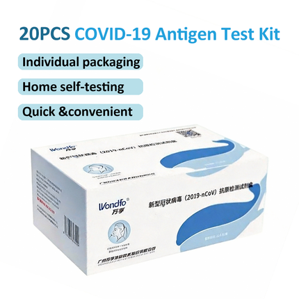 20 Person Test Kit for Antigen Detection of Novel Coronavirus (2019-nCoV) COVID-19 Antigen Testing