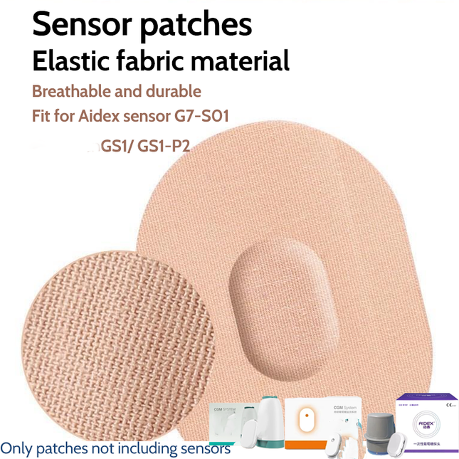 Sibionics Sensor Patches Reinforced Fixed Stickers tape Sensor Protector for Sibionics GS1 Sensor for Diabetes Accessories Medical Grade Stickers Skin Color