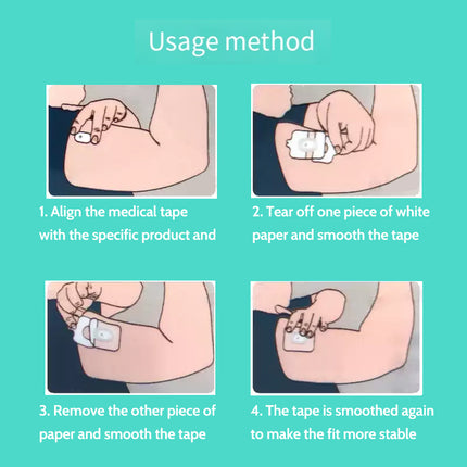 Medical Grade GS1 Sensor Patch Fixed Sticker CGMs Sensor Reinforced Adhesive Tape Dynamic Blood Glucose Sensor Protector Casing