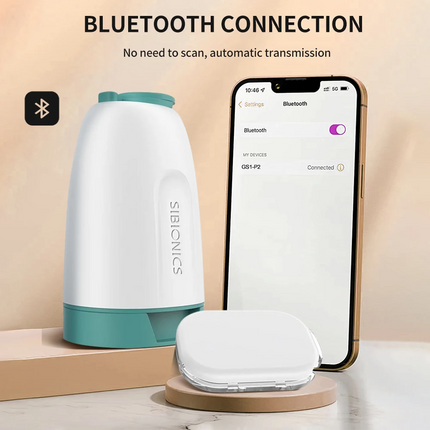 Sibionics GS01-P2 Dynamic Blood Glucose Meter 1 Transmitter & 3 Sensors Set for 42 Days CGMs Blood Glucose Sensor Only Android APP