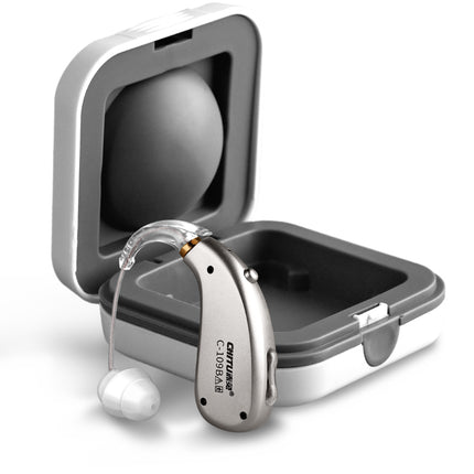 Silver Mini Rechargeable Hearing Aid for Deafness Hearing Device Lightweight Amplifier Elderly Medical Device Invisible Hearing