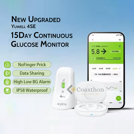 Split-type CGM Anytime 4-SE CGM Continuous Glucose Monitoring System Diabetes Care Blood Glucose Sensor Daily Blood Tracking