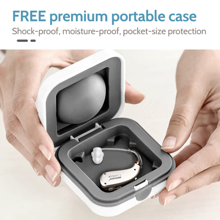 Silver Mini Rechargeable Hearing Aid for Deafness Hearing Device Lightweight Amplifier Elderly Medical Device Invisible Hearing