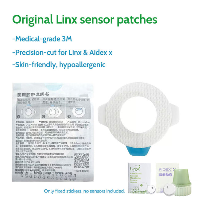 CGM Sensor Patches for Aidex X, iCan, Anytime 5P Linx Sensor Patches