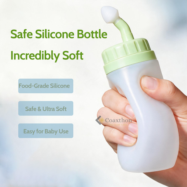 300ml Silicone Nasal Irrigator Bottle Squeeze Sinus Rinse Nasal Wash Safe For Kids Pregnancy Nasal Cleanser