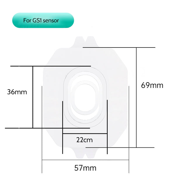 Medical Grade GS1 Sensor Patch Fixed Sticker CGMs Sensor Reinforced Adhesive Tape Dynamic Blood Glucose Sensor Protector Casing