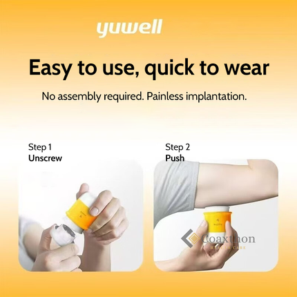 16 days CGMs Yuwell Anytime 5P Continuous Blood Glucose Monitoring System Glucometer Diabetes Sensor APP for Andriod Bluetooth