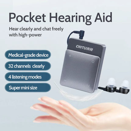 High Power Multi Channel Recharge pocket hearing aid severe hearing loss deafness hearing device pocket talker hearing Amplifier