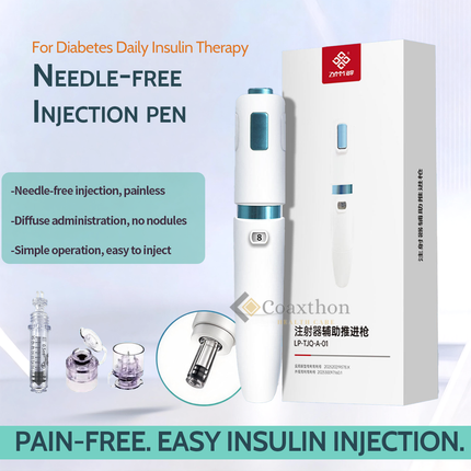 Needle-Free Insulin Injector Pen Painless Diffuse Drug Delivery Diabetes Compatible Novo Nordisk Lilly Insulin Beauty Injections