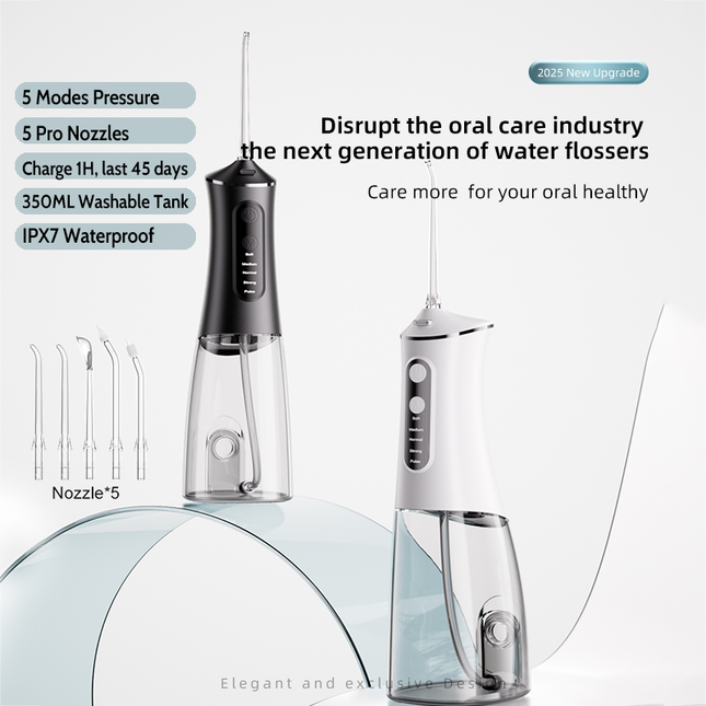 Electric Flosser Machine Oral Irrigator 350ml Waterproof Dental Water Flosser Teeth Clean Whitening Jet Floss irrigator nozzles